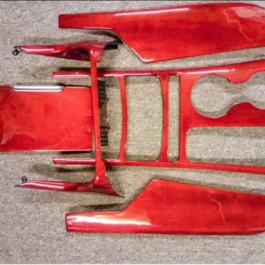 Kia Stinger Carbon Fiber Center Console Kit (6pcs)